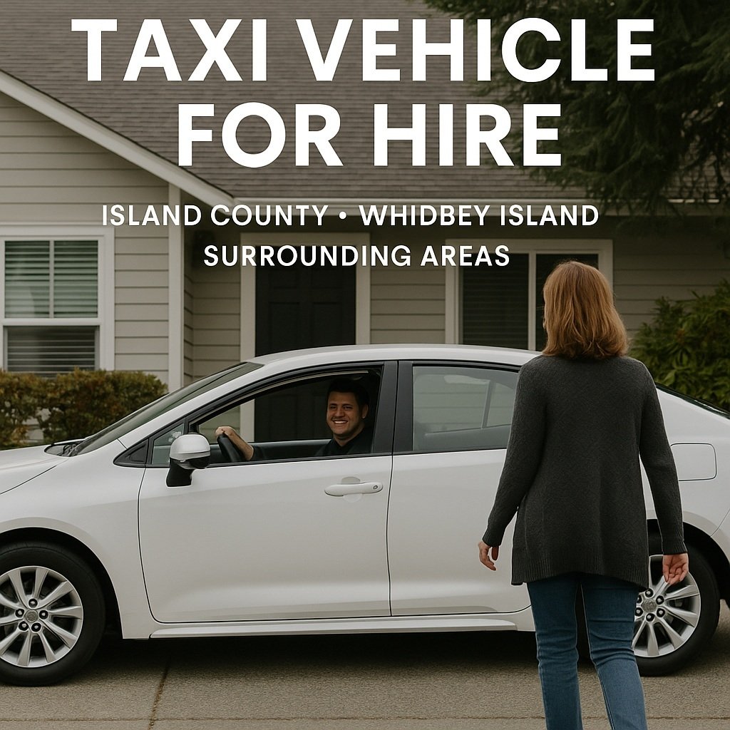 Private transportation and taxi service on Whidbey Island
